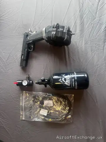 WE Hi-Capa T-Rex Force Series GBB – Drum + HPA Kit – Box – £165