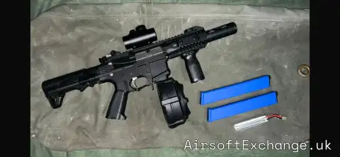 G&G ARP9 with drum mags and all attachments