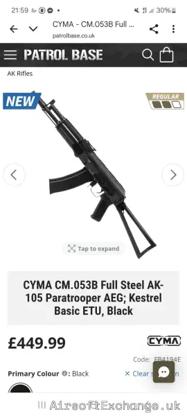 Ak 103 paratrooper edition full steel