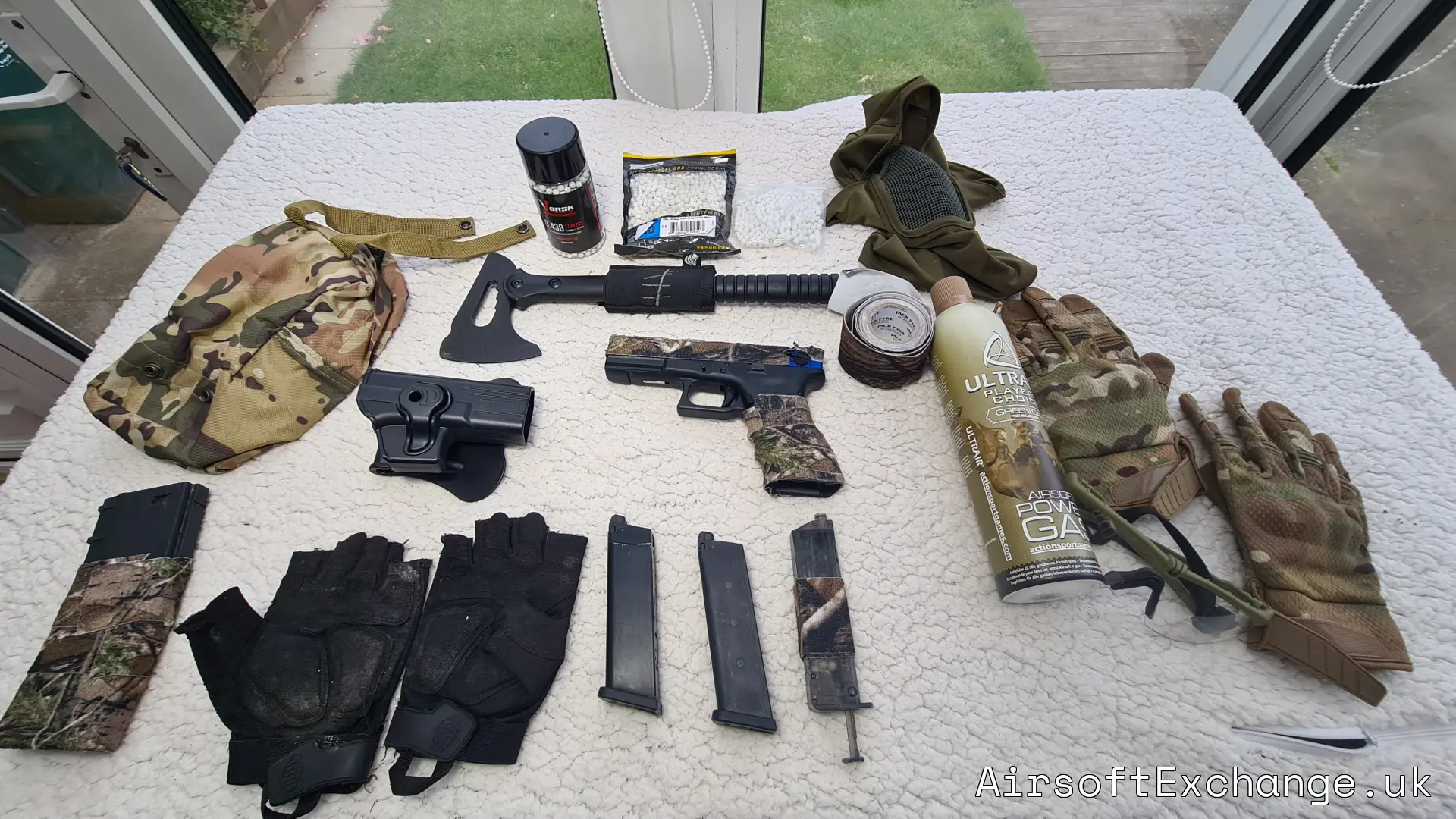 GAS 6mm Airsoft Pistol - Two Tone Blue + EXTRAS