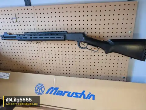 RARE! Marushin Raptor Zero Lever Action Gas Rifle, Black, Unused, Boxed