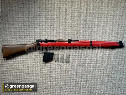 Double Bell Lee-Enfield No.1 MK.III S.M.L.E Bolt Action Sniper Rifle; Shell Ejecting