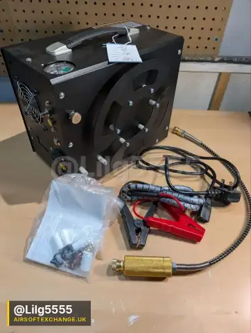 Portable 12V/230V HPA Compressor 4500psi 300 Bar Airsoft PCP Fill Station