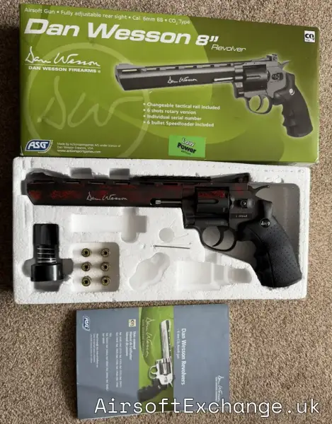 ASG DAN WESSON 8" CO2 AIRSOFT REVOLVER, Special Zombie Edition