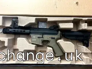 Saigo Defense AEG Kenji M4, Black and Tan