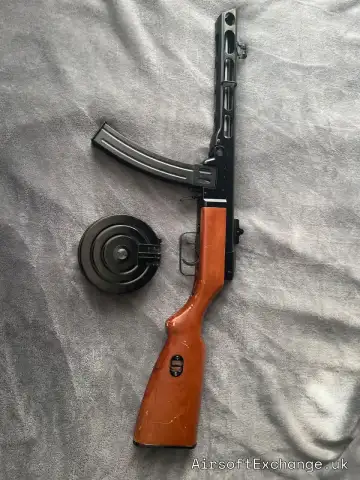 PPSH-41 EBB SUBMACHINE AEG, real wood