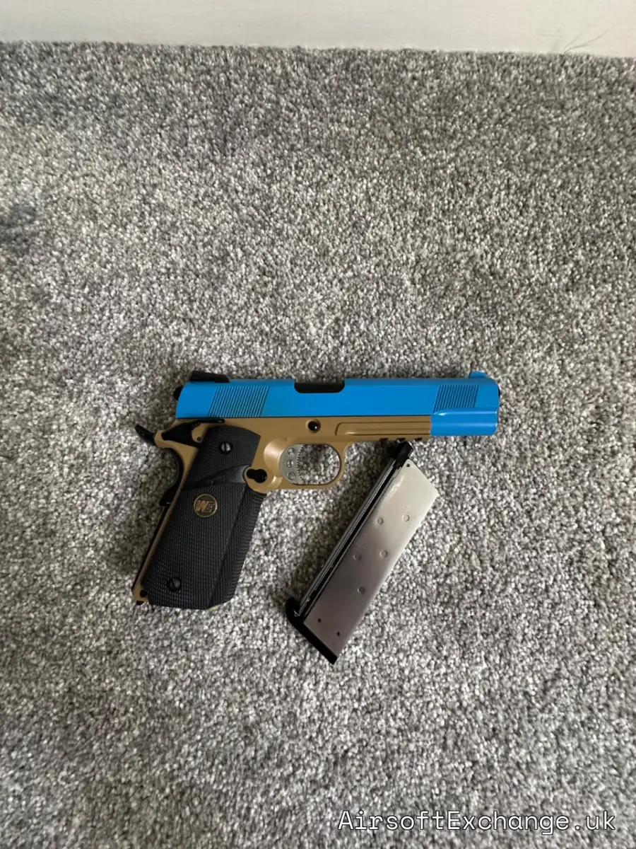 WE Europe MEU 1911 .45 SOC Railed Gas Blowback Pistol