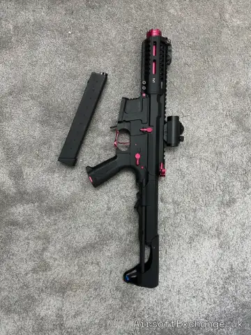 G&G PCC45 Red Edition AEG Airsoft SMG + Red Dot + Magazine