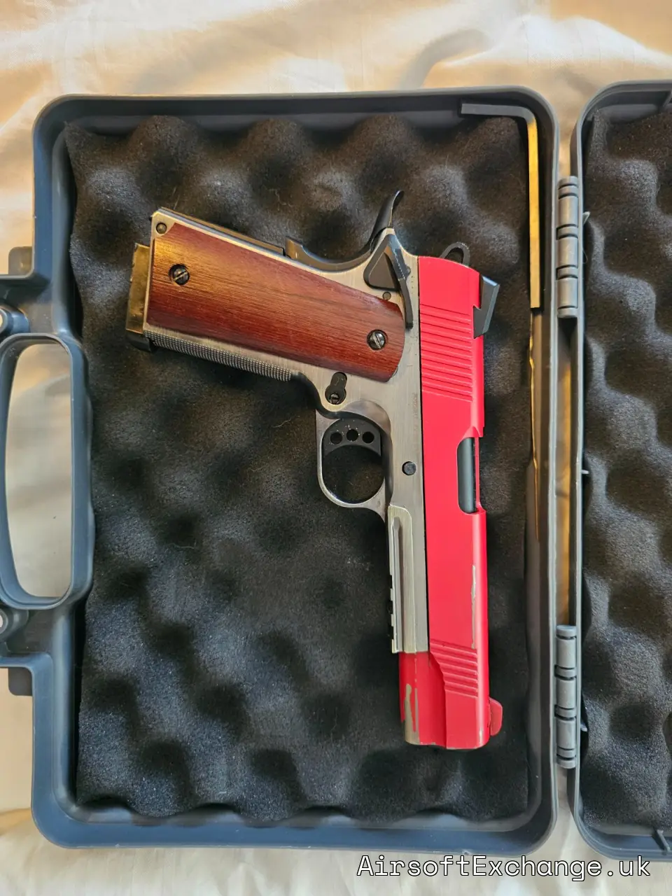 Raven MEU 1911 Railed Two Tone Red Brushed Aluminium