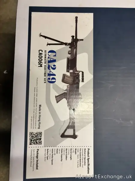 Classic Army CA249 Airsoft Light Machine Gun (LMG) – Full Metal, AEG