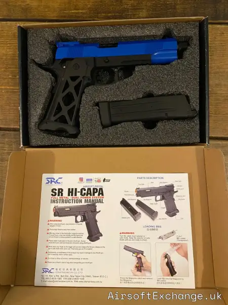 SRC Elite 5.1 MKII Hi-Capa Gas airsoft pistol two tone