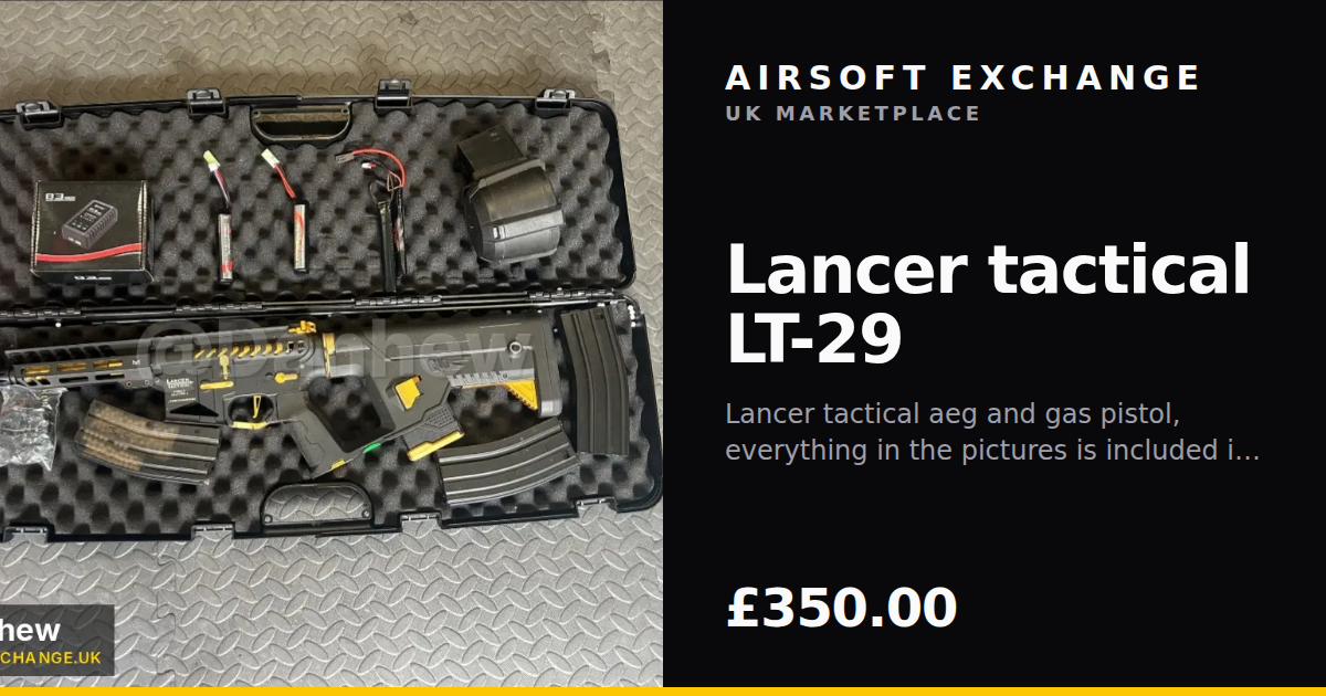 Lancer tactical LT-29 - Airsoft Exchange